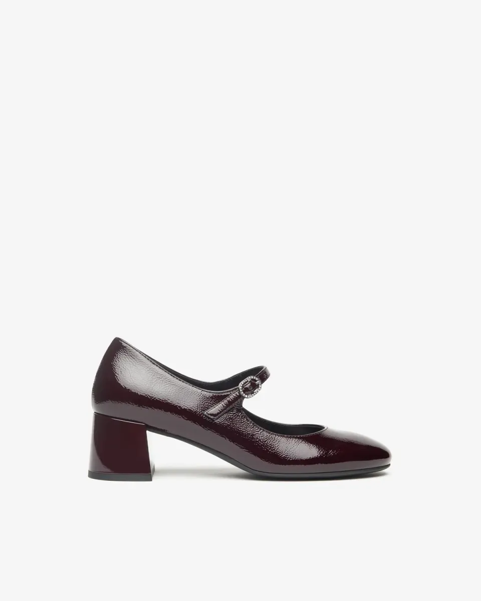 NeroGiardini pantofi lac damă Mary Jane eleganți