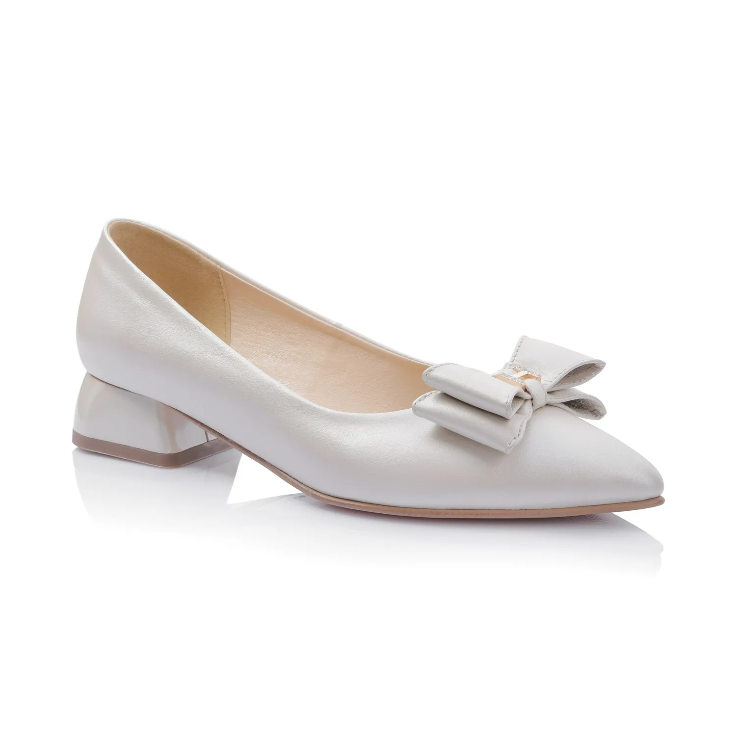 Catinca Shoes BL6 BEJ balerini damă bej box piele naturală