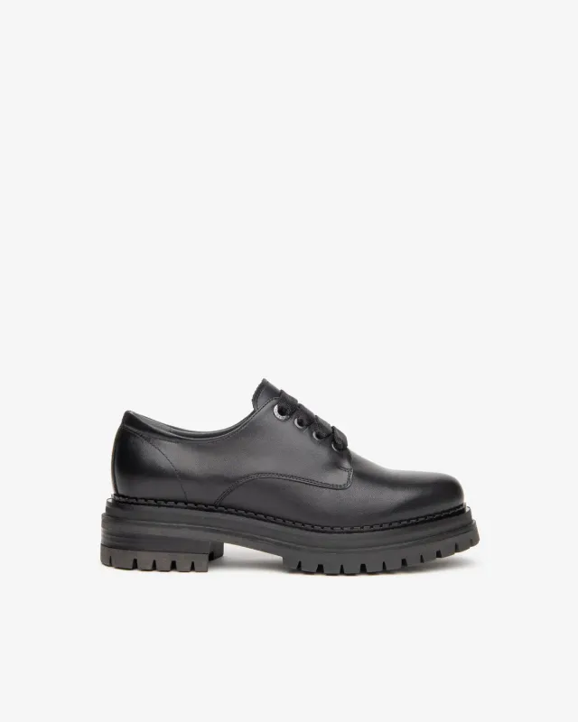 NeroGiardini pantofi piele dama cu siret Oxford
