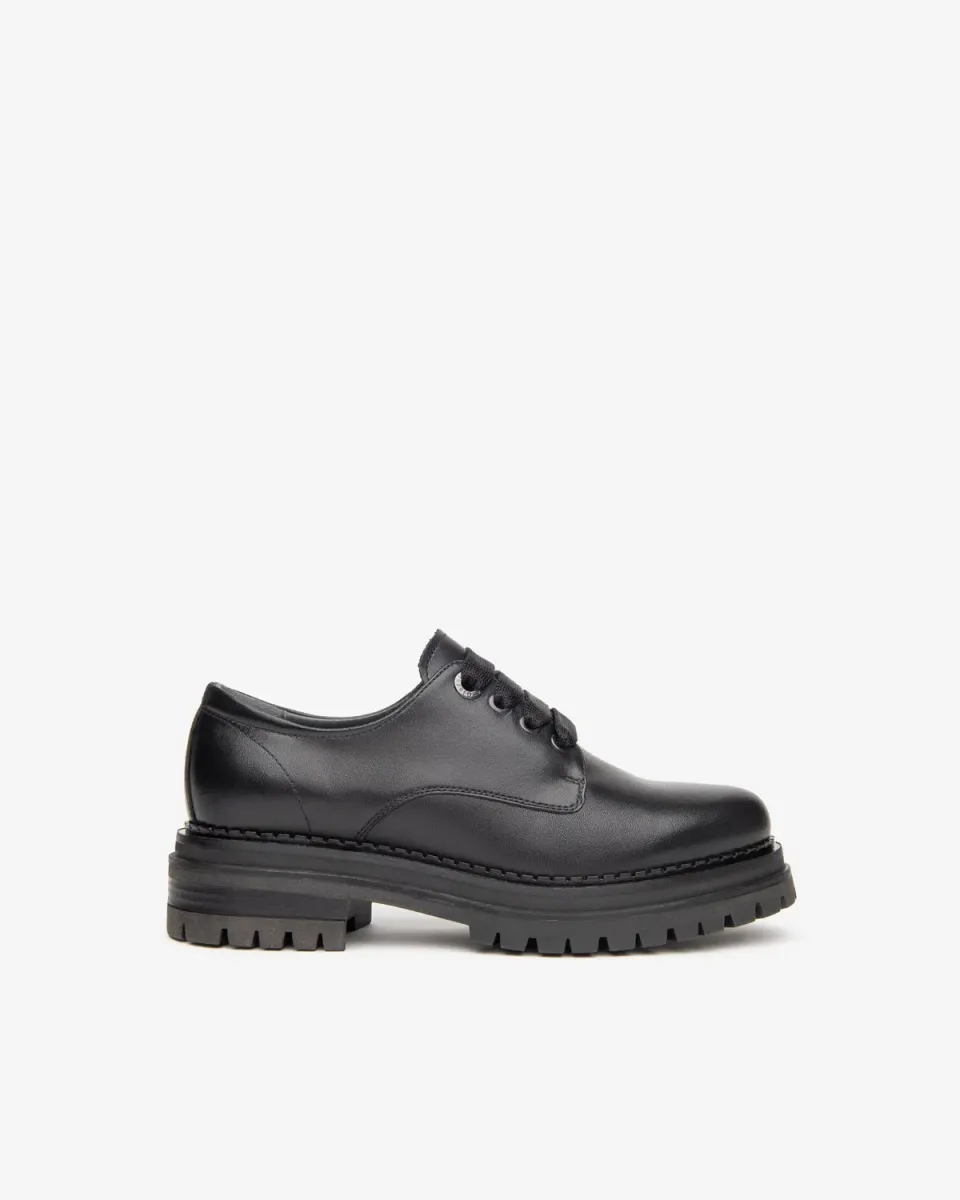NeroGiardini pantofi piele dama cu siret Oxford