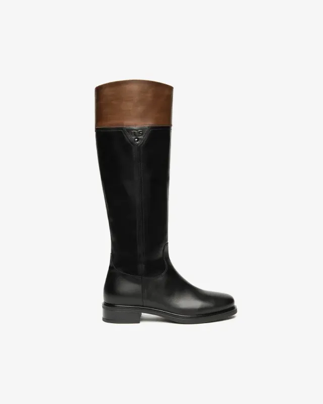 NeroGiardini Cizme Piele Dama Toc 30 mm cu Fermoar