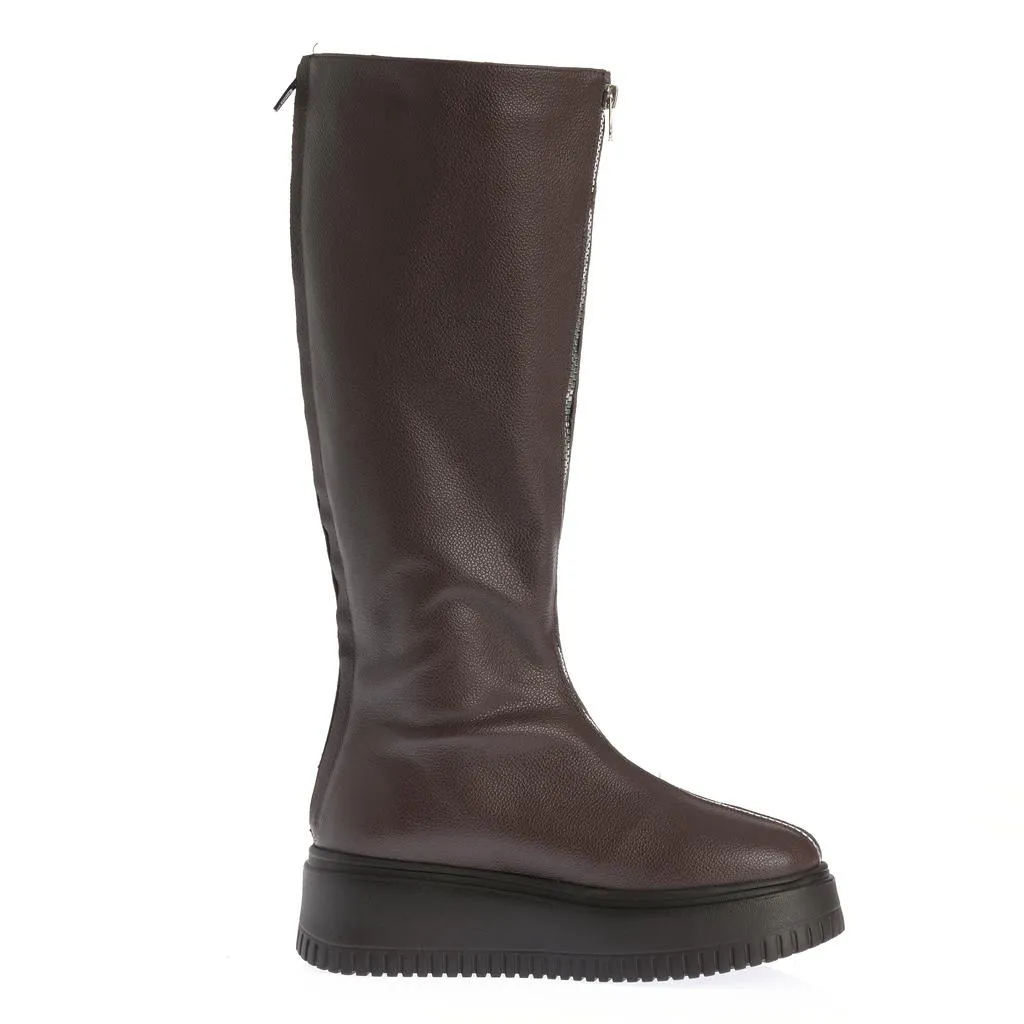 Ana Urbana Shoes Anne Marie cizme maro piele
