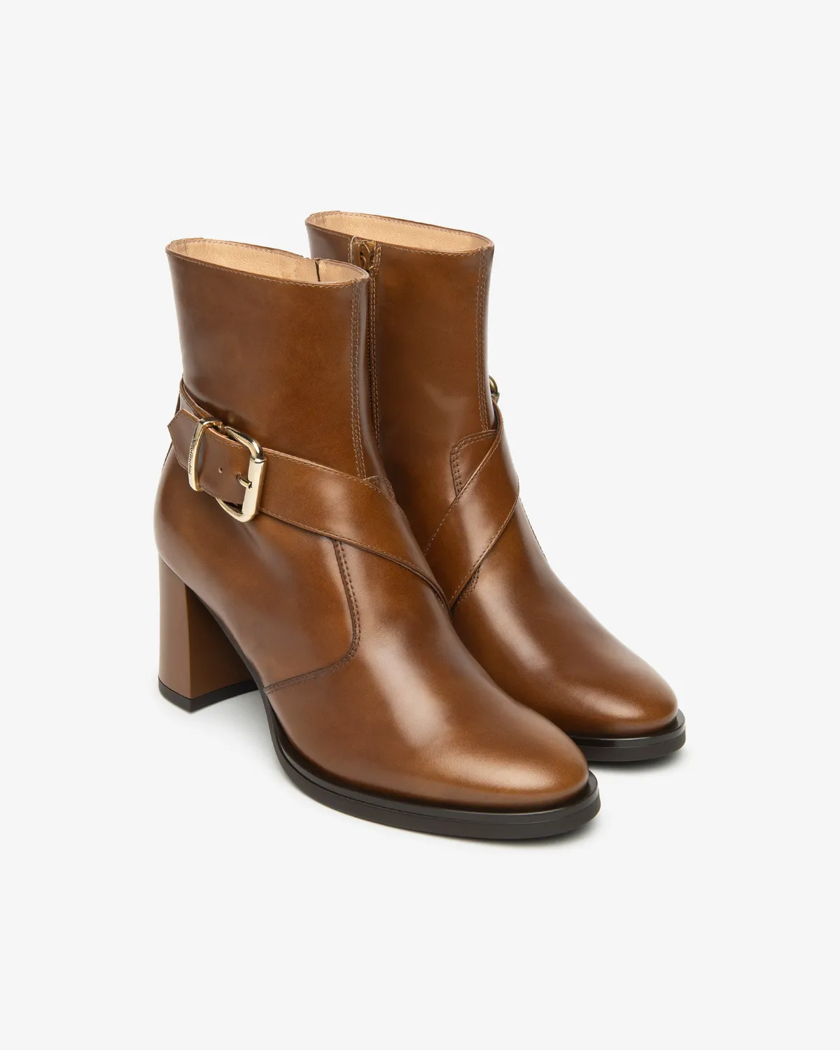 NeroGiardini botine dama piele toc bloc 75 mm