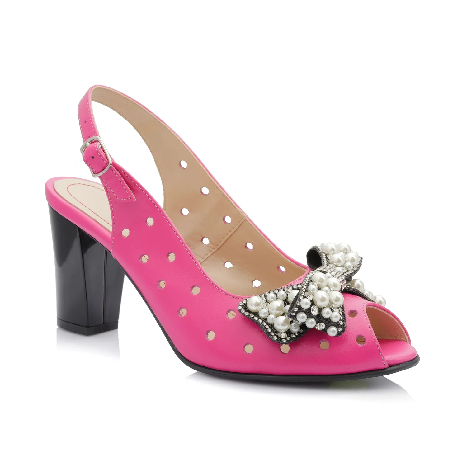 Catinca Shoes F24M ROZ sandale dama piele roz box