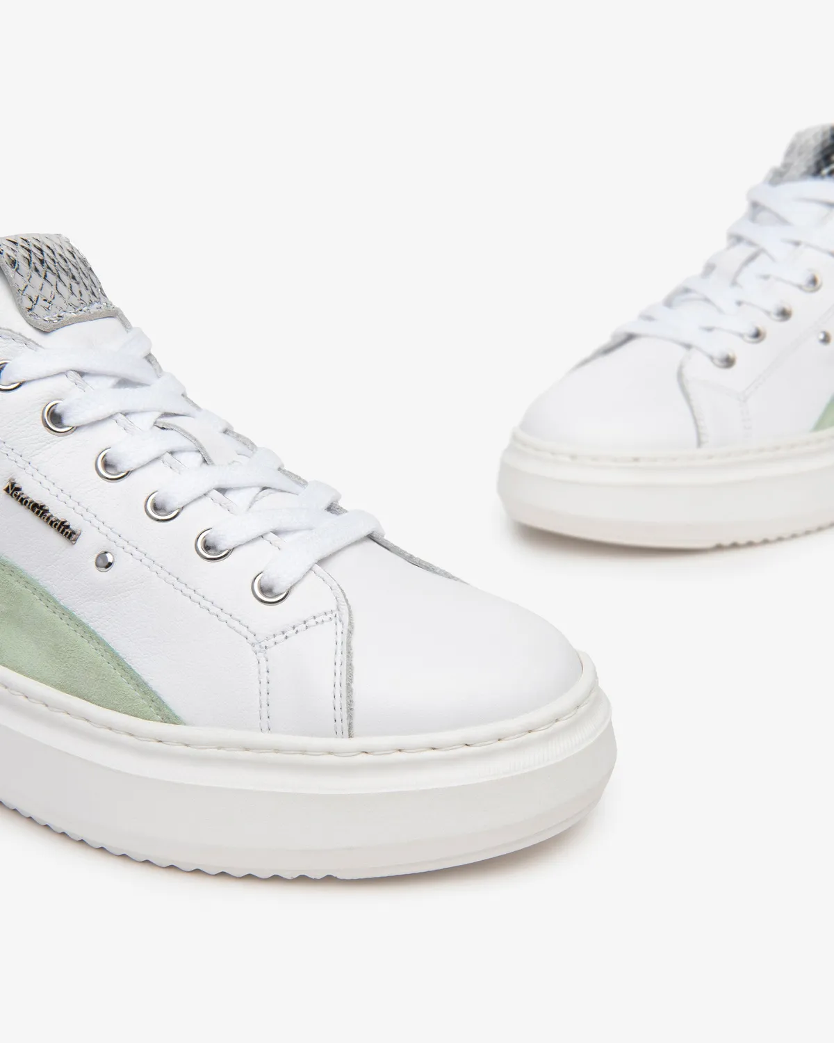 NeroGiardini Sneakers Dama Piele si Piele Intoarsa Confort