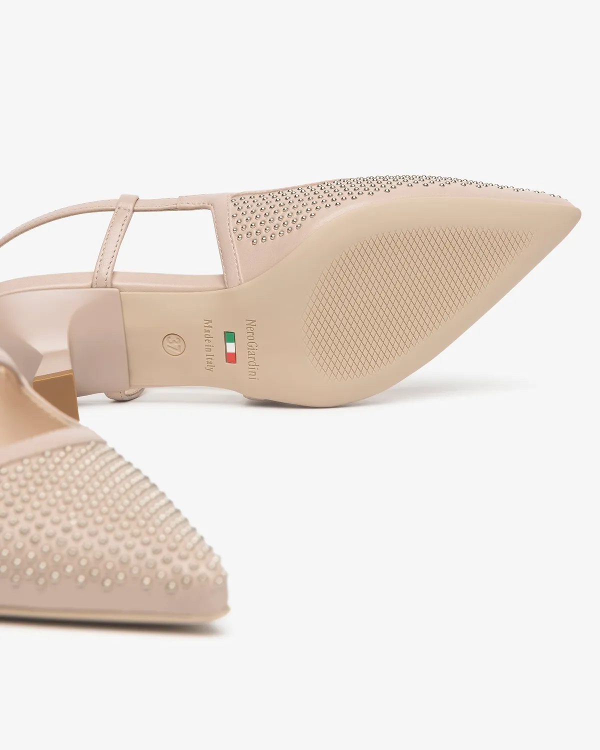 Slingback NeroGiardini piele naturala dama eleganti