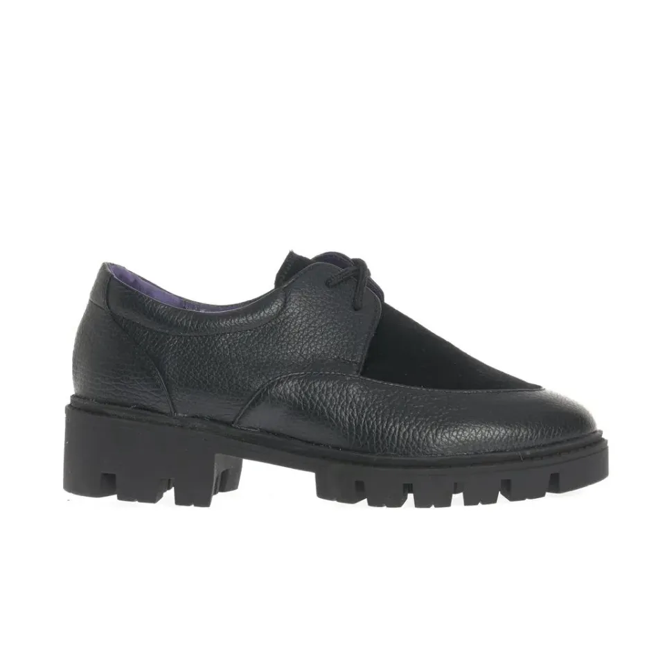 Ana Urbana Houston pantofi derby negri talpă chunky