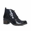 Catinca Shoes BC16 NC ghete dama negru croco piele