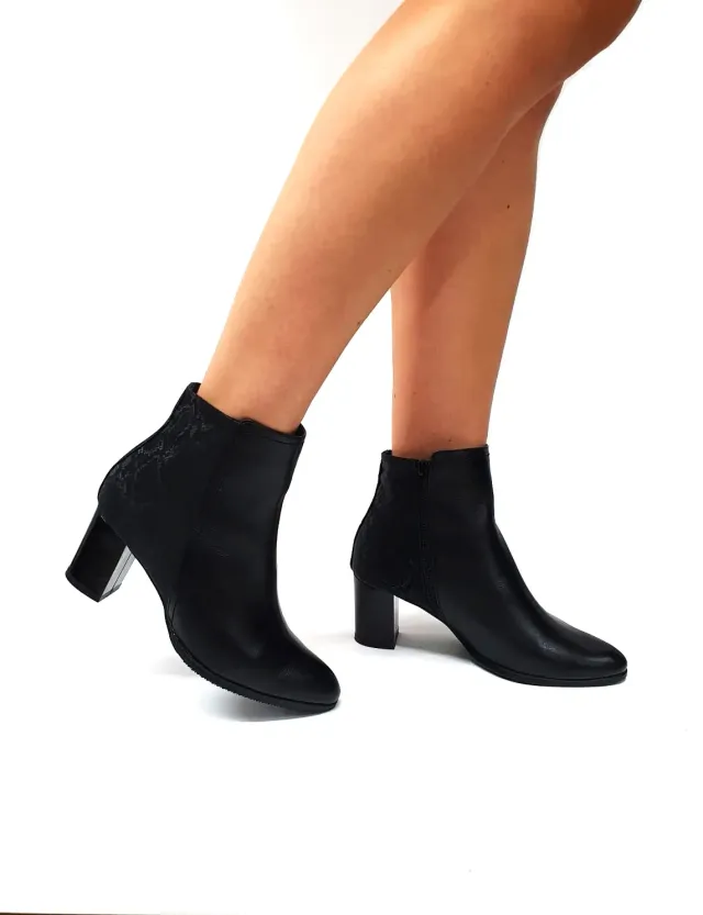 Catinca Shoes GX31 NBSN ghete dama piele negru sarpe