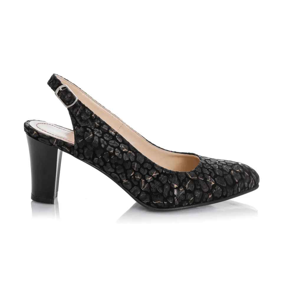 Catinca Shoes D20 NPFA sandale dama piele negru-auriu