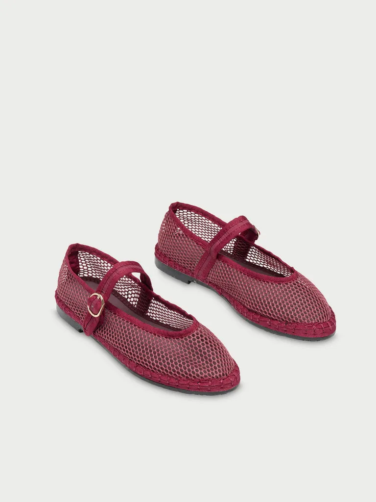 Flagelus Isabella Garnet balerini plasa grena cu bareta