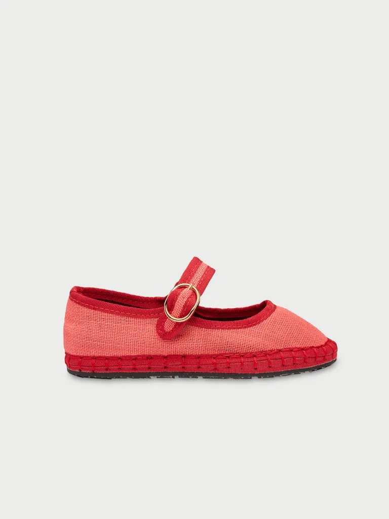 Flagelus Barbara Kids pantofi Mary Jane rosii