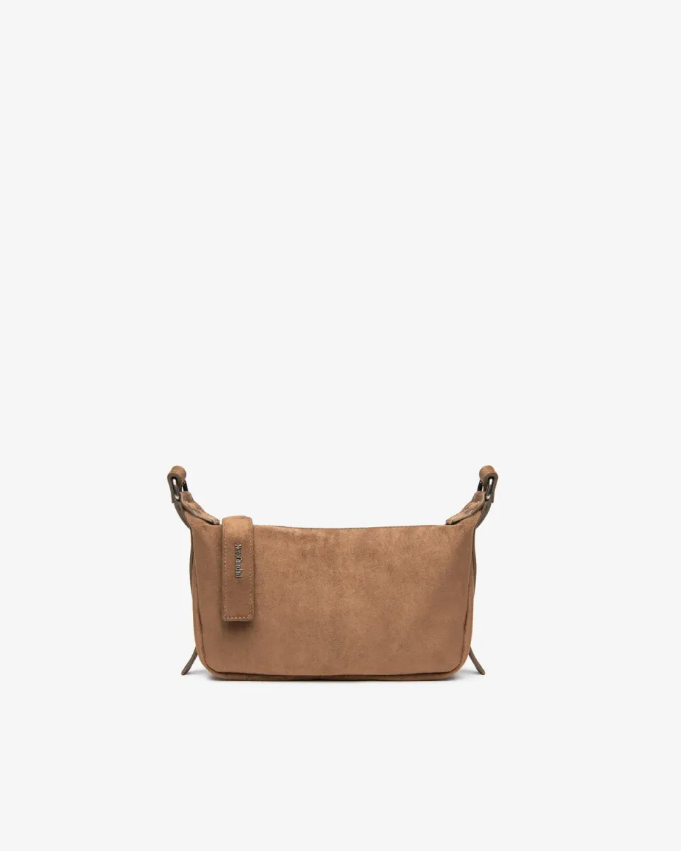 NeroGiardini geanta dama crossbody piele intoarsa