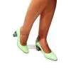 Catinca Shoes R7 VPV pantofi dama piele vernil pictura verde