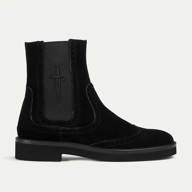 Cesare Paciotti Tailor Chelsea ghete negre piele intoarsa