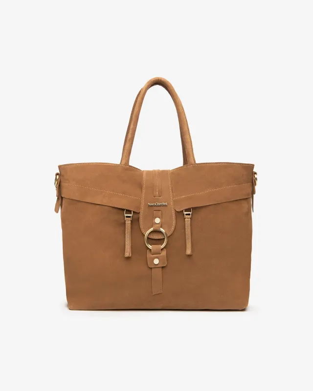 NeroGiardini shopper piele intoarsa dama cu husa