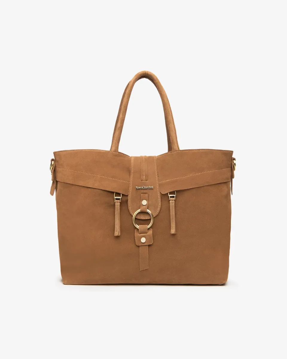 NeroGiardini shopper piele intoarsa dama cu husa