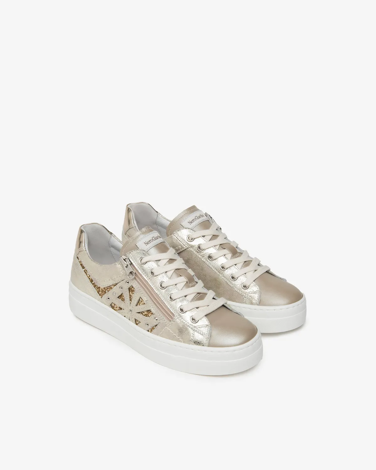 NeroGiardini Sneakers Dama Piele si Textil Vara