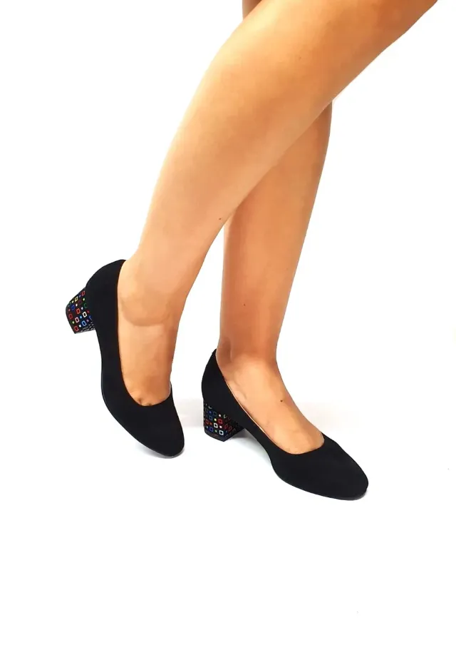 Catinca Shoes A6 NAPC pantofi dama piele naturala negri patratele