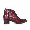 Catinca Shoes BC16 RC ghete dama rosu croco piele
