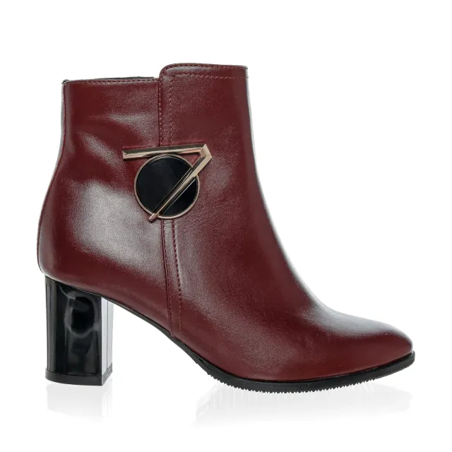 Catinca Shoes GX63 BB ghete piele bordo box