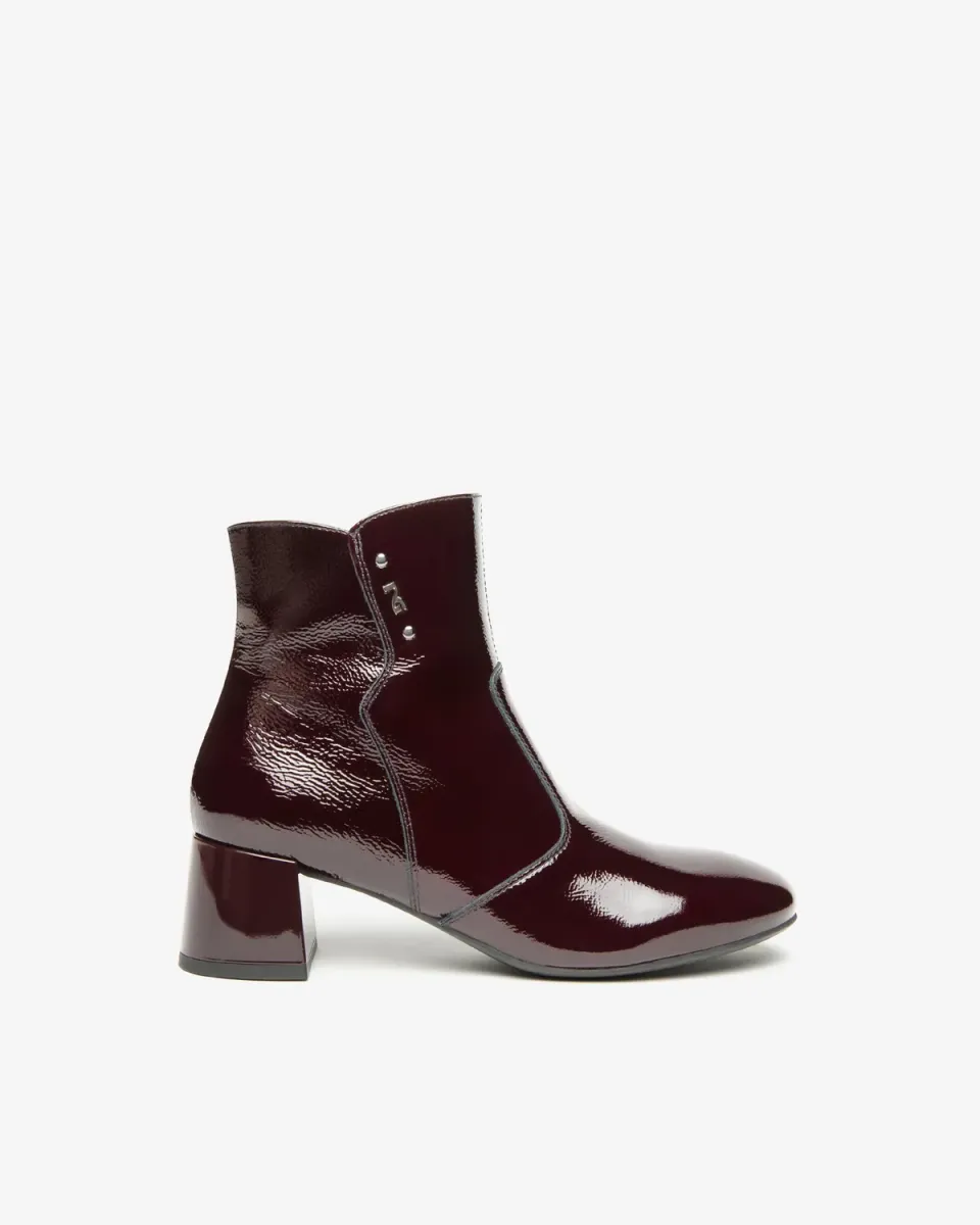 NeroGiardini botine piele lac dama elegante