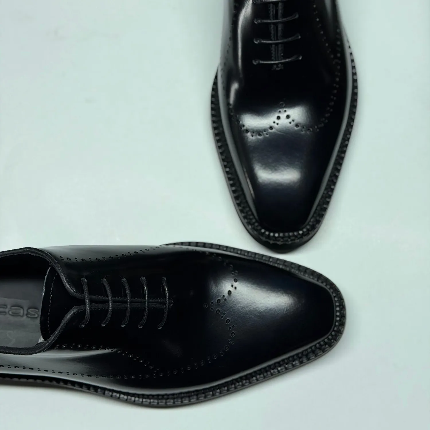 Lucas Shoes Elegant 906 pantofi barbati negru semilac piele