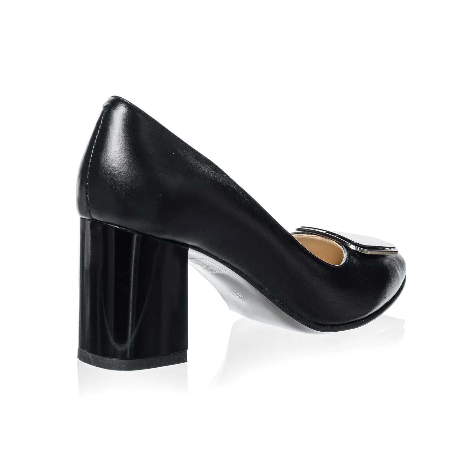 Catinca Shoes A25 NB pantofi dama negru piele naturala