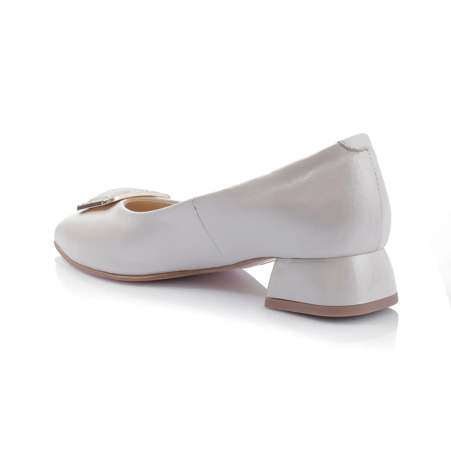 Catinca Shoes BL7 Bej balerini dama bej box piele naturala