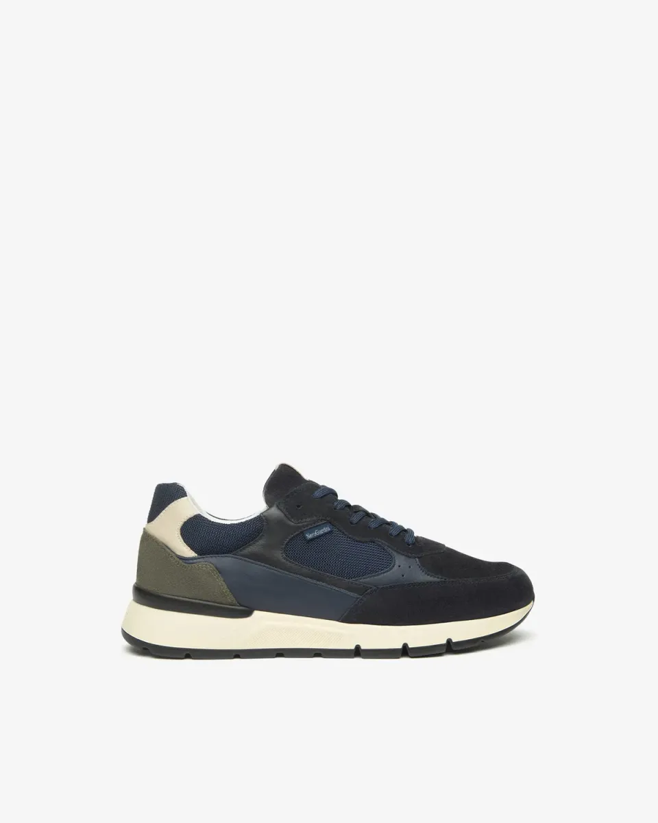 NeroGiardini sneakers barbati piele textil Memory