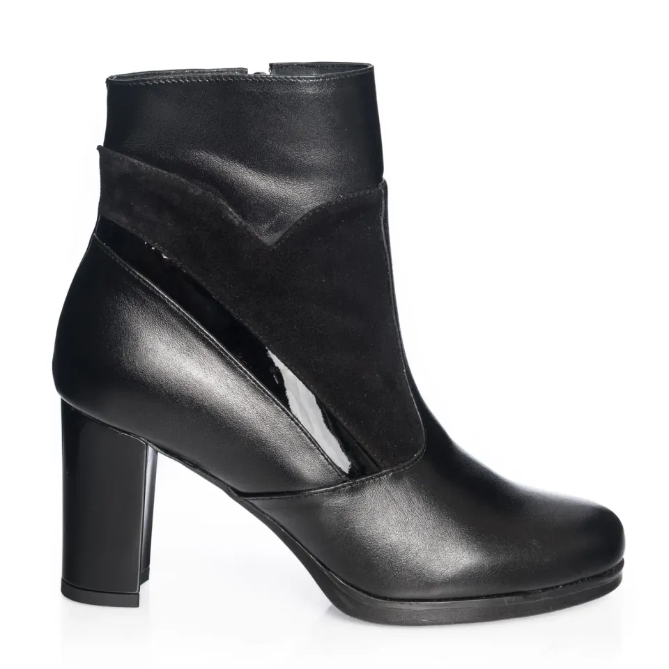 Catinca Shoes GX26 NBA ghete dama piele negru antilopa