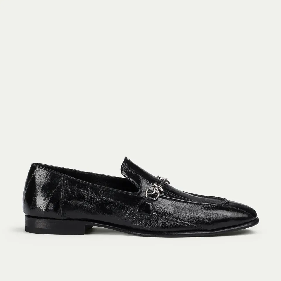 Cesare Paciotti Pocket mocasini barbati piele neagra anguila