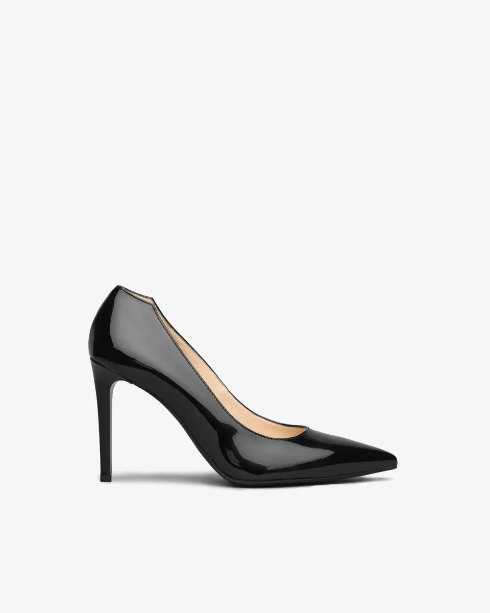 NeroGiardini pantofi damă piele lăcuită toc 95 mm