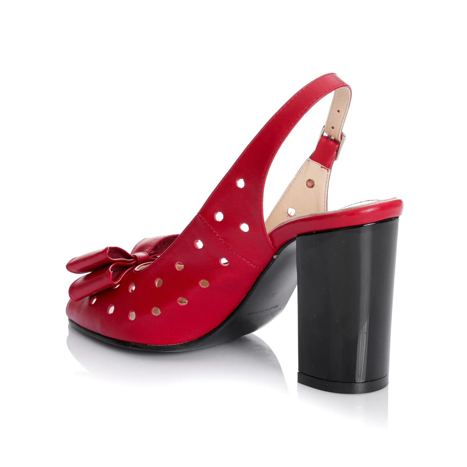 Catinca Shoes F24 RB sandale rosu box piele naturala