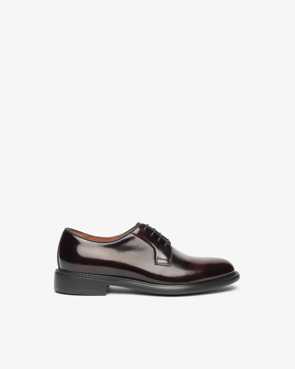 NeroGiardini pantofi derby barbati piele patinata