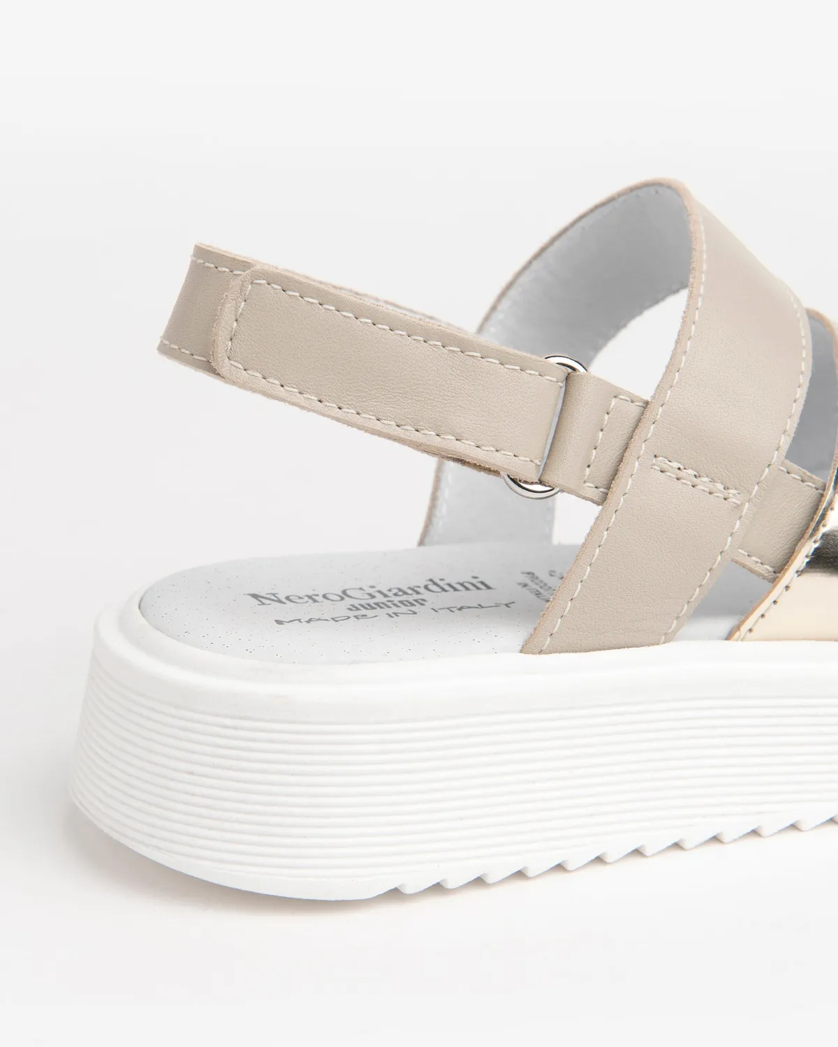 NeroGiardini sandale fete piele velcro