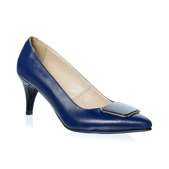 Catinca Shoes A29 BB pantofi dama albastri piele box