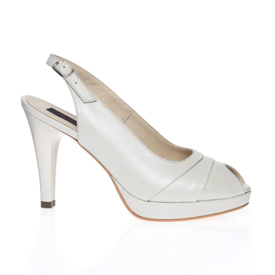 Catinca Shoes R9 BS sandale damă piele bej sidef