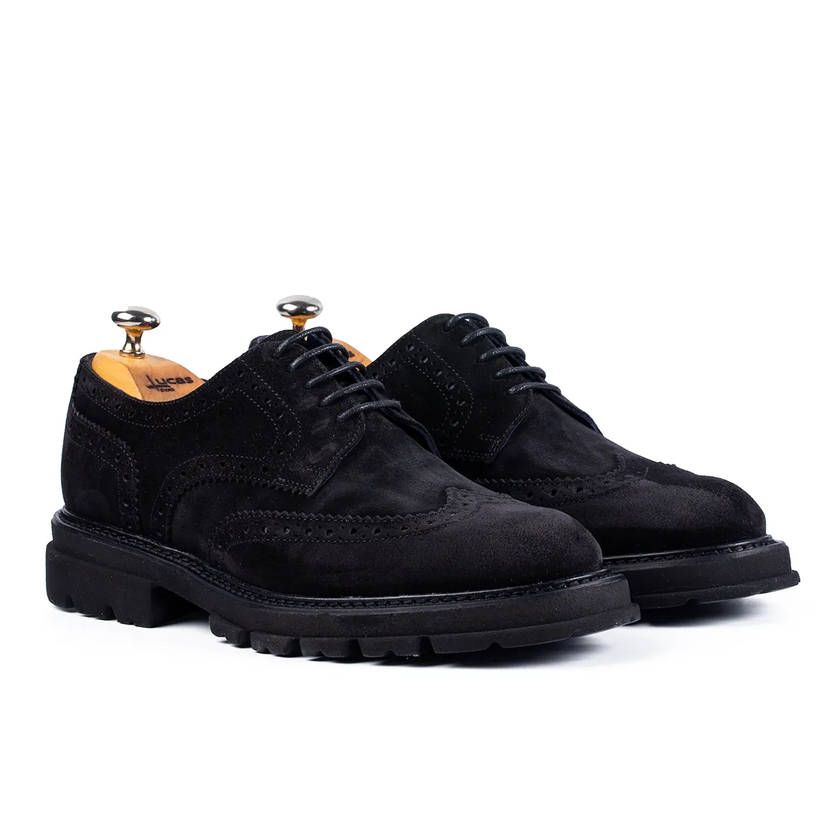 Lucas Shoes Elegant 550 pantofi barbati negru velur
