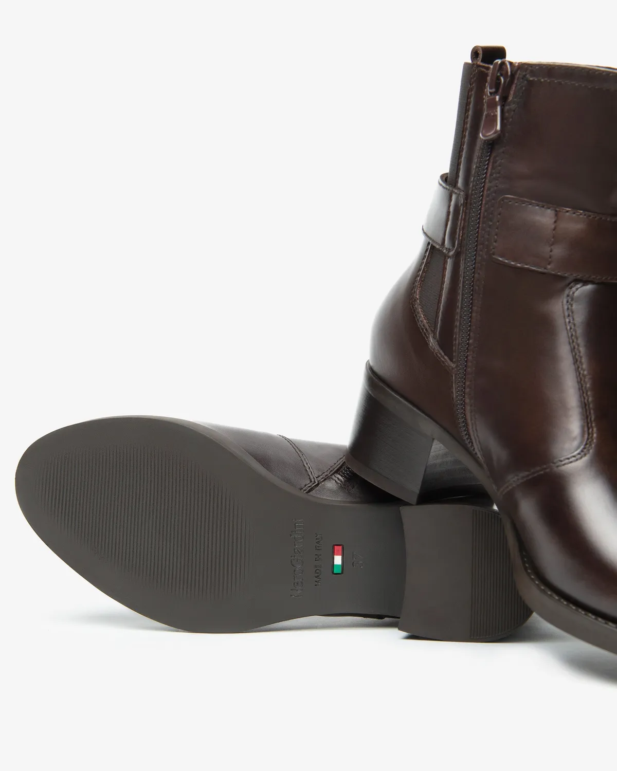 NeroGiardini botine piele si textil dama toamna-iarna