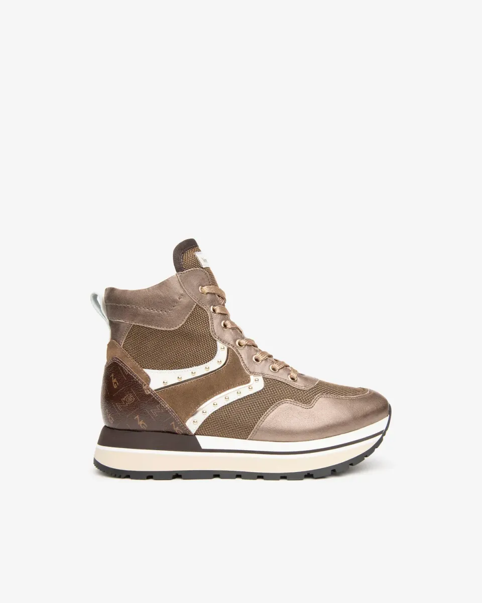 NeroGiardini sneakers dama inalti piele fermoar