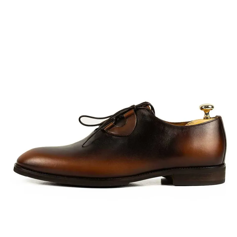 Lucas Shoes Elegant 725 pantofi maro coniac piele