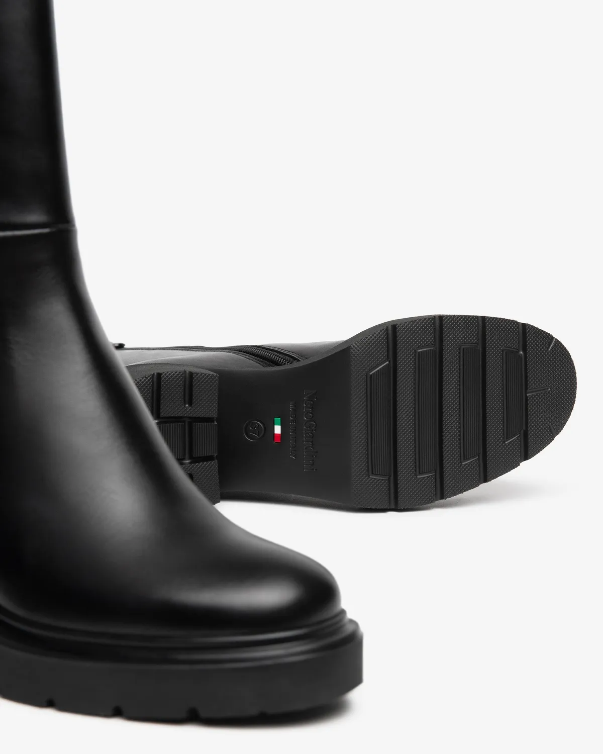 NeroGiardini Botine Damă Piele Toc Bloc 85 mm