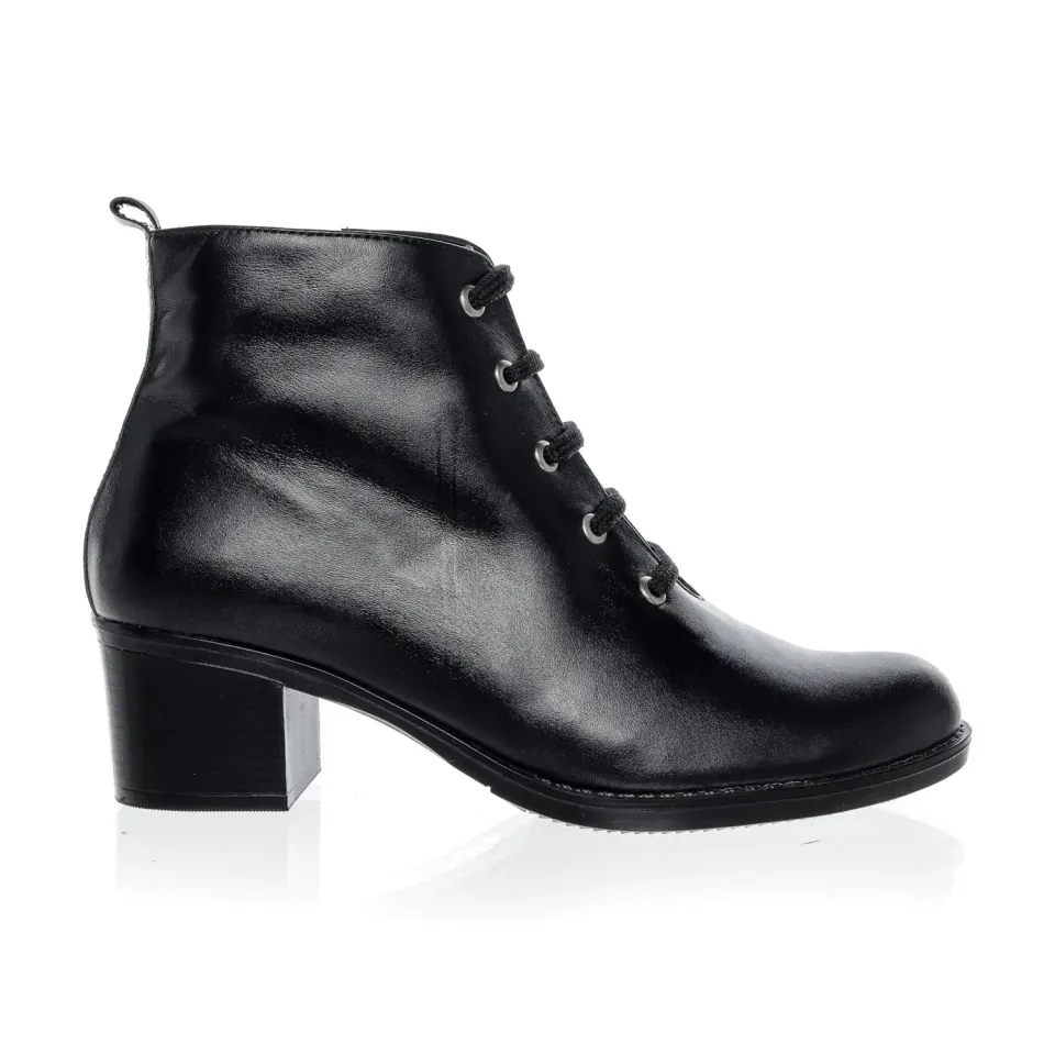 Catinca Shoes GX56 NB ghete dama piele naturala negru box