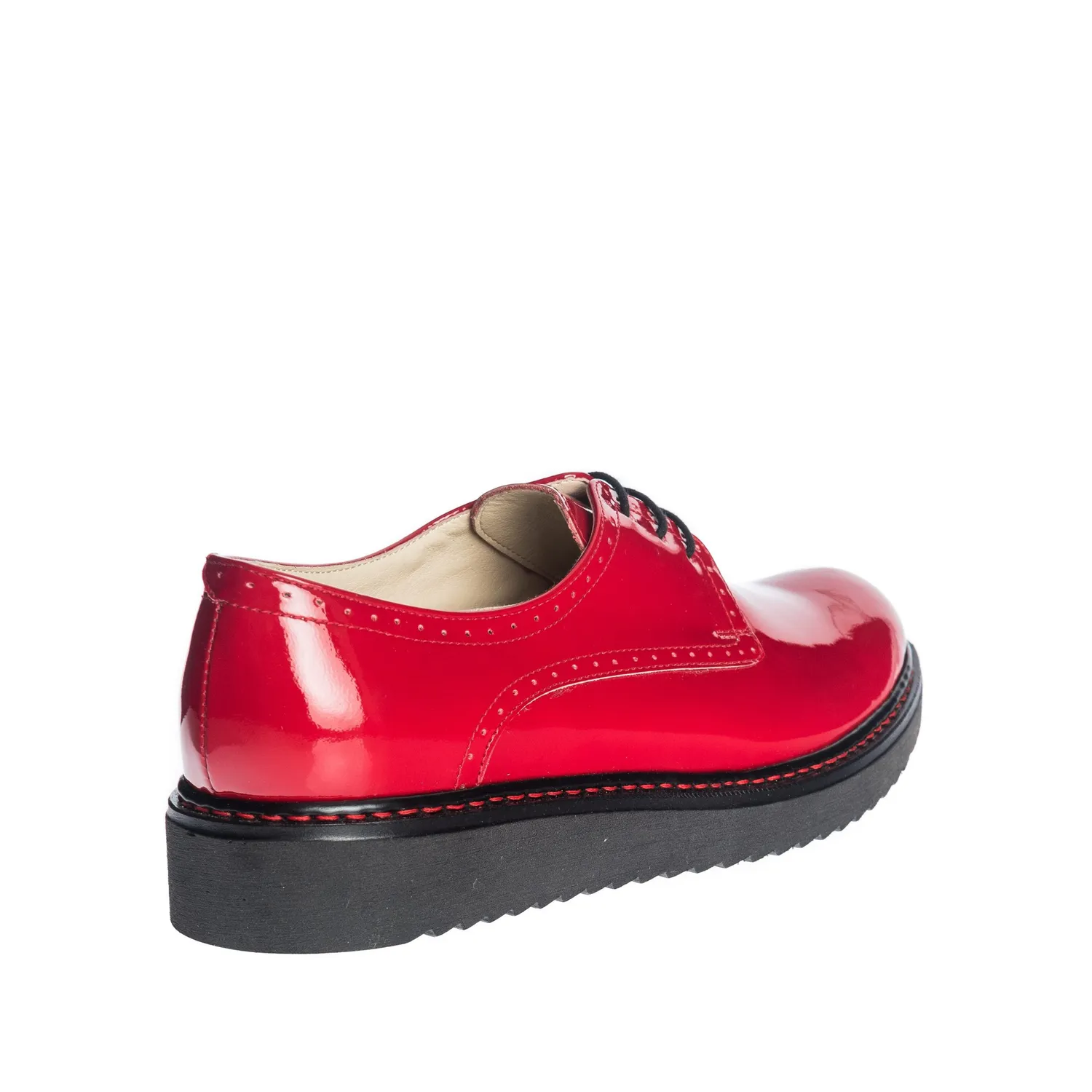 Catinca Shoes G33 RL pantofi dama piele rosie lac