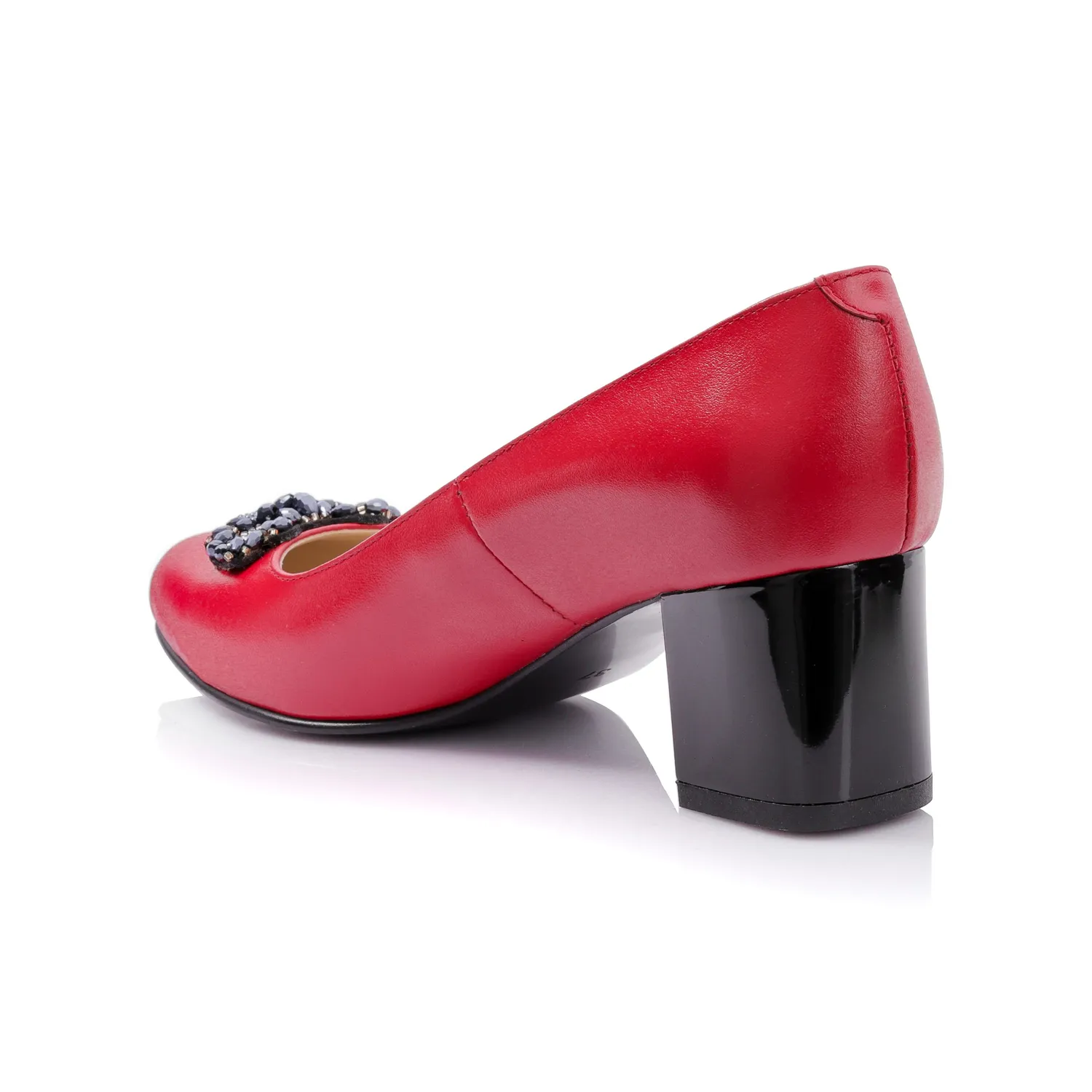 Catinca Shoes A62 RB pantofi damă piele roșu box