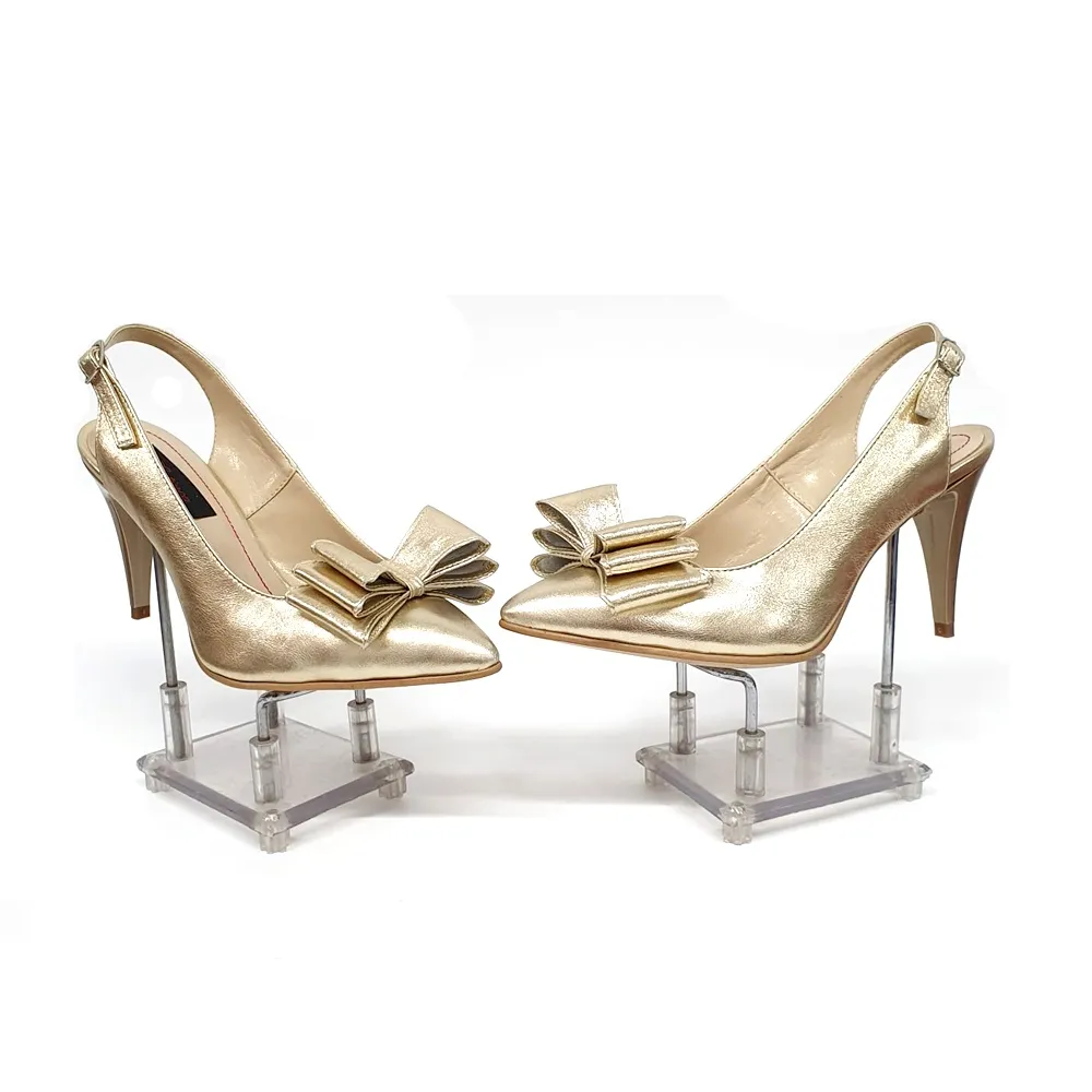 Catinca Shoes D17 AU sandale dama piele naturala auriu