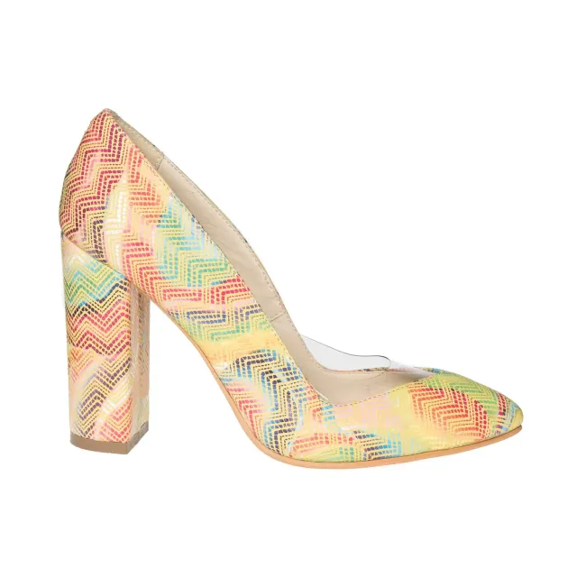 Catinca Shoes R12 M pantofi dama piele multicolori