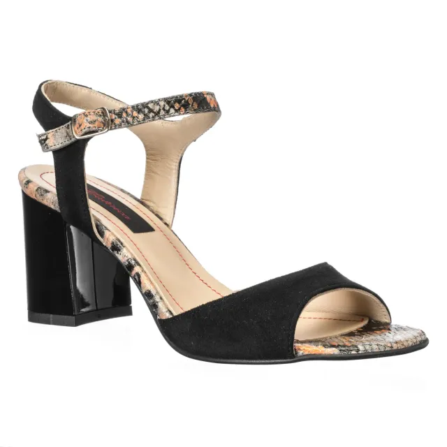 Catinca Shoes S15 NASG sandale dama piele negru-galben