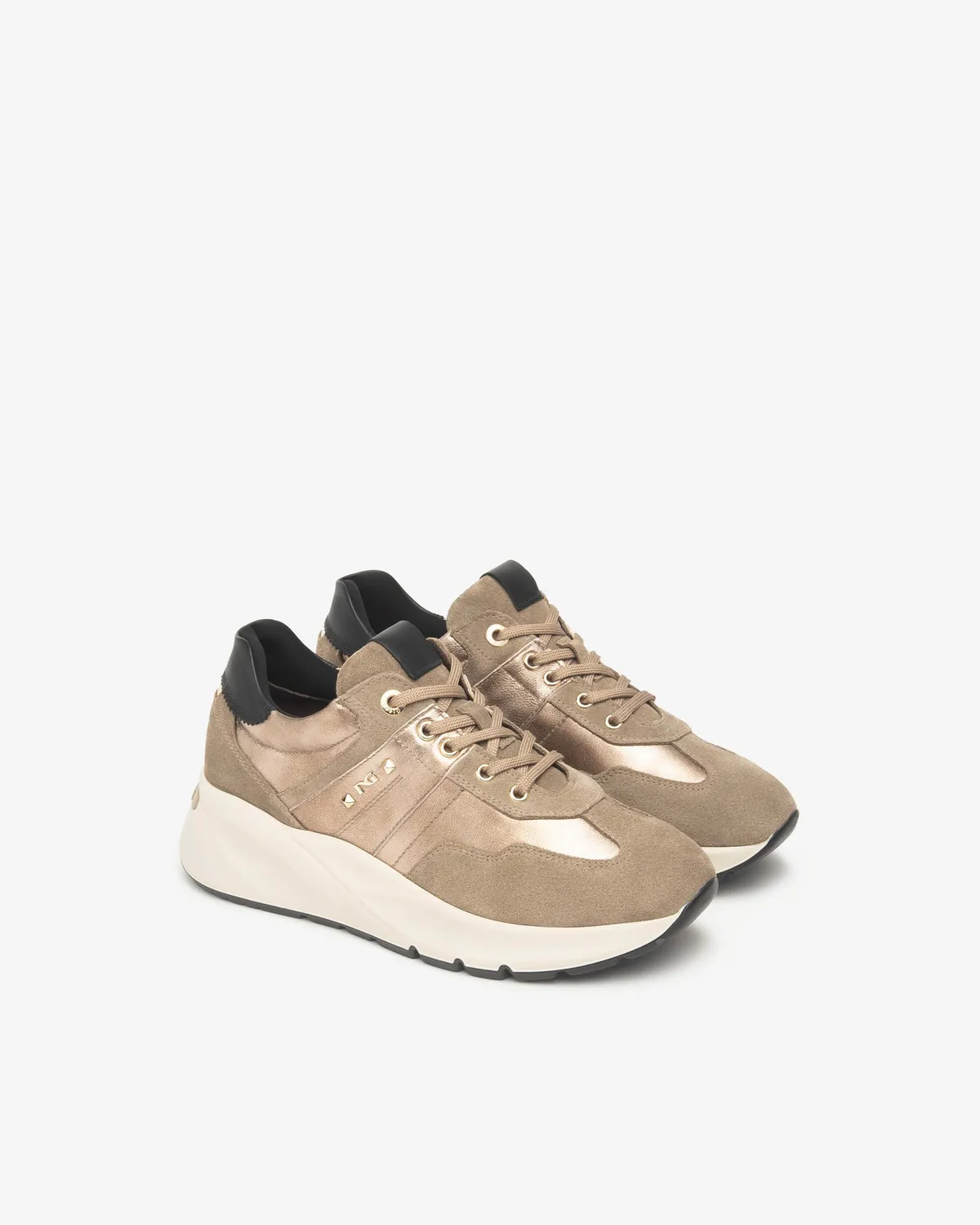 NeroGiardini sneakers dama piele intoarsa talpa confort